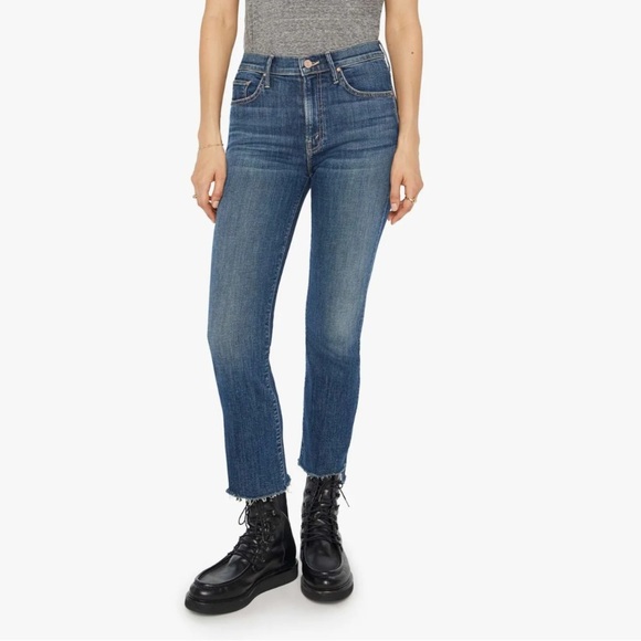 MOTHER Denim - Mother The Stunner Zip Two Step Fray Size 24